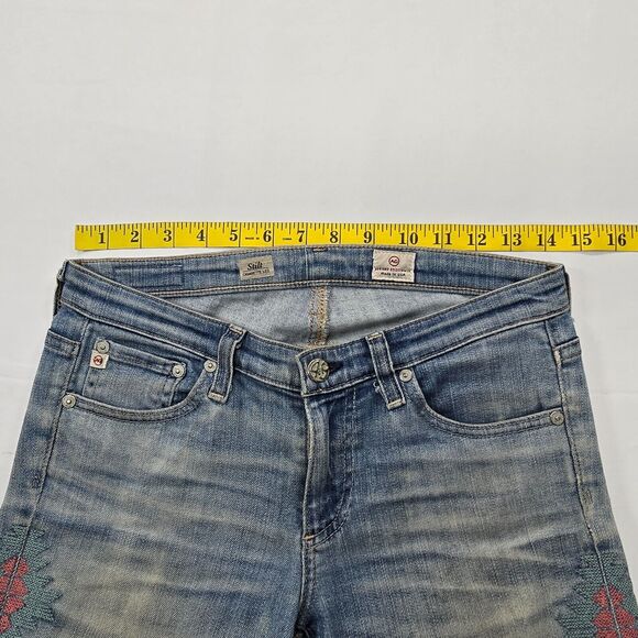 Adriano Goldschmied Women's Blue Denim The Stilt Cigarette Leg Jeans Size 26 - Picture 11 of 15